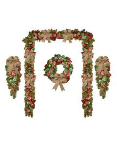 Christmas Vine Ring Wreath Door Garland Decoration