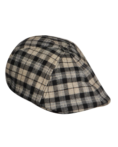 Kangol Plaid Mens 504 Ivy Cap - Velvet Check L/XL (Flexfit Driving Baker Boy Hat K1499FA)