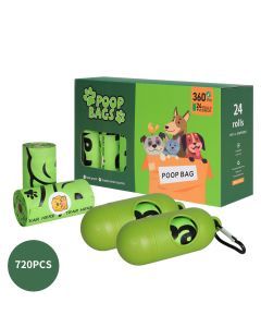 Pawz 100% Compostable Biobased Dog Poop Bag Puppy Holder Dispenser Clean 720Pcs