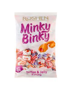 ROSHEN 1kg "Minky Binky" Soft Gummies Lollies w/ Toffee & Jelly Fillings - Made in Ukraine