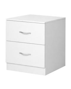 Levede Bedside Table Side Table 2 Drawers Storage Nightstand Bedroom Cabinet