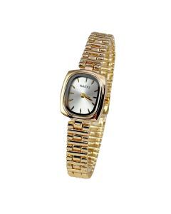 Vintage Ladies Quartz Watch Oval Stainless Steel