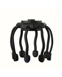 Rechargeable 8-Finger Scalp Massager - Black