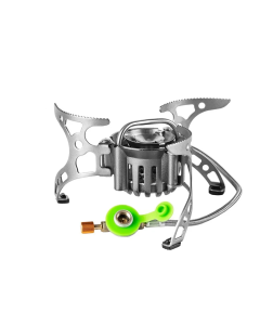 Multi-Fuel Gas Camping Stove Silver