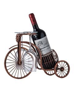 European-Style Vintage Carriage Wine Rack