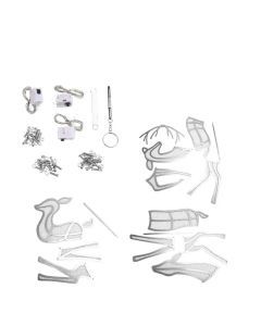 Iron Reindeer Christmas Garden Decor with LED Lights (3PCS )