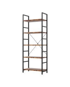 Levede Bookshelf 5 Tier Open Display Shelf 157.5cm Storage Cabinet Bookcase