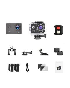 4K Sports Action Camera with WiFi Mini Cam Black