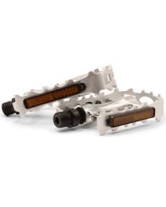 VP Components Silver Alloy Body and Cage MTB Bike Pedal Set 9/16" Inch