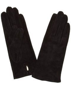 DENTS Emily Ladies Womens Plain Suede Leather Gloves w Acrylic Lining