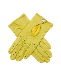 Dents Thruxton Womens Leather Driving Gloves Unlined - Lime