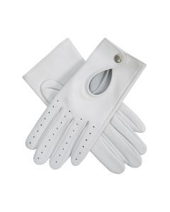 Dents Womens Leather Driving Gloves in Pearl