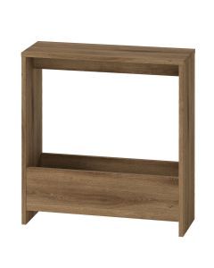 Levede Slim Side Table with Magazine Rack Small End Table Narrow Coffee Table