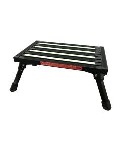 BLACK Illuminous single folding portable caravan camping step