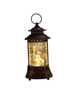 Christmas Musical Snow Globe Lantern with Handle