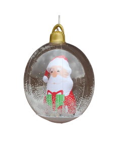 Santa Claus LED Transparent Ball - Christmas Inflatable Luminous Decor