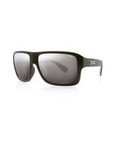 Tonic Swish Polarised Sunglasses with Glass Silver Mirror Lens and Black Frame