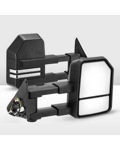 SAN HIMA Pair Extendable Towing Mirrors Gen2 for NISSAN PATROL GU/Y61 1997-2016