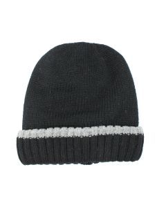 Dents Mens Thermal Insulated Wool Blend Knit Beanie Warm Winter Thick Hat - Black