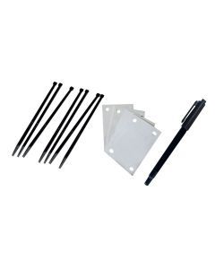 Jarvis Walker Crab Pot ID Kit-Crabbing ID Kit-4 x ID Tags,8 x Zip Ties,1 x Pen