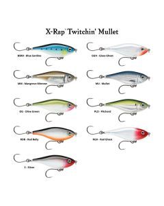 8cm Rapala X-Rap Twitchin' Mullet Slow Sinking Glidebait Fishing Lure
