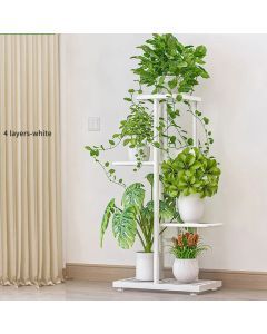 3-Tier Iron Plant Stand for Indoor and Outdoor Use
