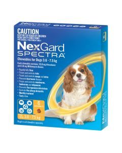NexGard Spectra Dogs 3.6-7.5kg 6pk