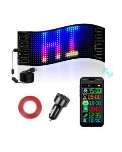 Emitto Programmable LED Sign 70x173mm Matrix Panel Foldable Message Display