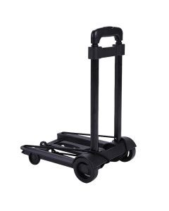 Foldable 4-Wheel Hand Truck Portable Cart Black