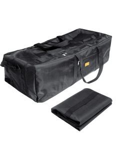 150L Folding Camping Storage Bag Waterproof Black