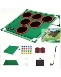 Golf Practice Net Set with Mat & Balls