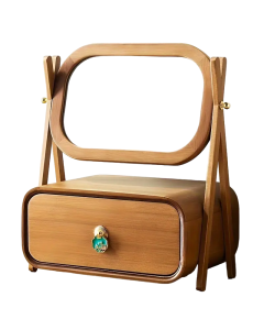 Classic High-Definition Makeup Mirror with Drawer