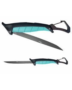 Toadfish Outfitters 8.5 Inch Stowaway Folding Fillet Knife with Carabiner