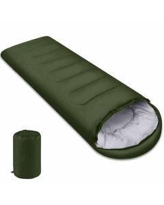 4-Season Waterproof Sleeping Bag Envelope-Style Green