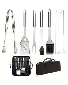 BBQ Grilling Stainless Steel Accessories Set (10pcs)