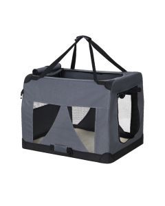 i.Pet Pet Carrier Soft Crate Dog Cat Travel 60x42CM Portable Foldable Car M