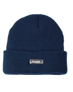 3M Thinsulate Navy Blue Beanie - Pull On Winter Thermal Knit Hat