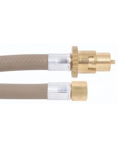 10mm Gas Heater hose assembly 3/8"SAE F x Male bayonet x 2000mm