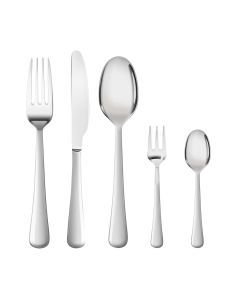 Traderight Group  Tableware Cutlery Set Stainless-Steel Knife Fork Spoon Kitchen Child Silver 60PC