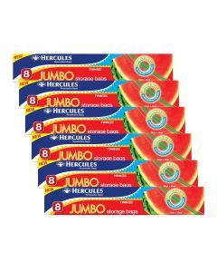 Hercules Jumbo Storage Bags 8pk x6