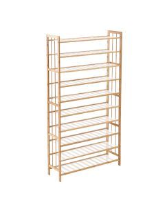 Levede Bamboo Shoe Rack Storage Wooden Organizer Shelf Stand 10 Tiers 80cm Wide