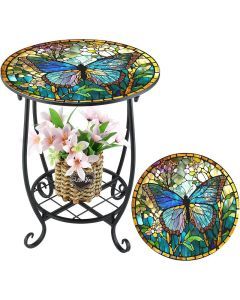 Metal Side Table Mosaic