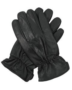3M THINSULATE Mens Leather Gloves w/Patch Thermal Lining - Black