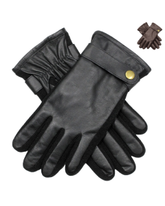 DENTS Mens Premium Kangaroo Leather Strap & Stud Winter Gloves