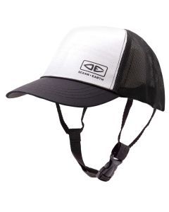 Ocean & Earth Deserts Adult Mesh Trucker Surf Cap with Chin Strap - White
