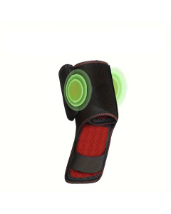 USB Heated Ankle Brace with Massage Function - Black