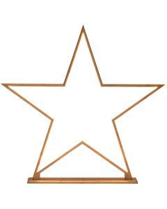87cm Bamboo Star Lamp - Table Light - Natural Decor