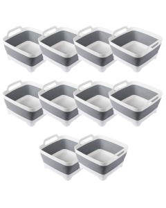 10x Collapsible  Foldable Strainer Bulk Pack - Fruit/Veggies Washing Storage Basket