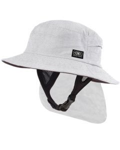 Ocean & Earth Indo Adult Stiff Peak Surf Hat - White Marle Sizes S-XL