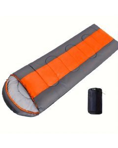 1pc Cold Weather & Warm Lightweight Compact Sleeping Bag - Orange